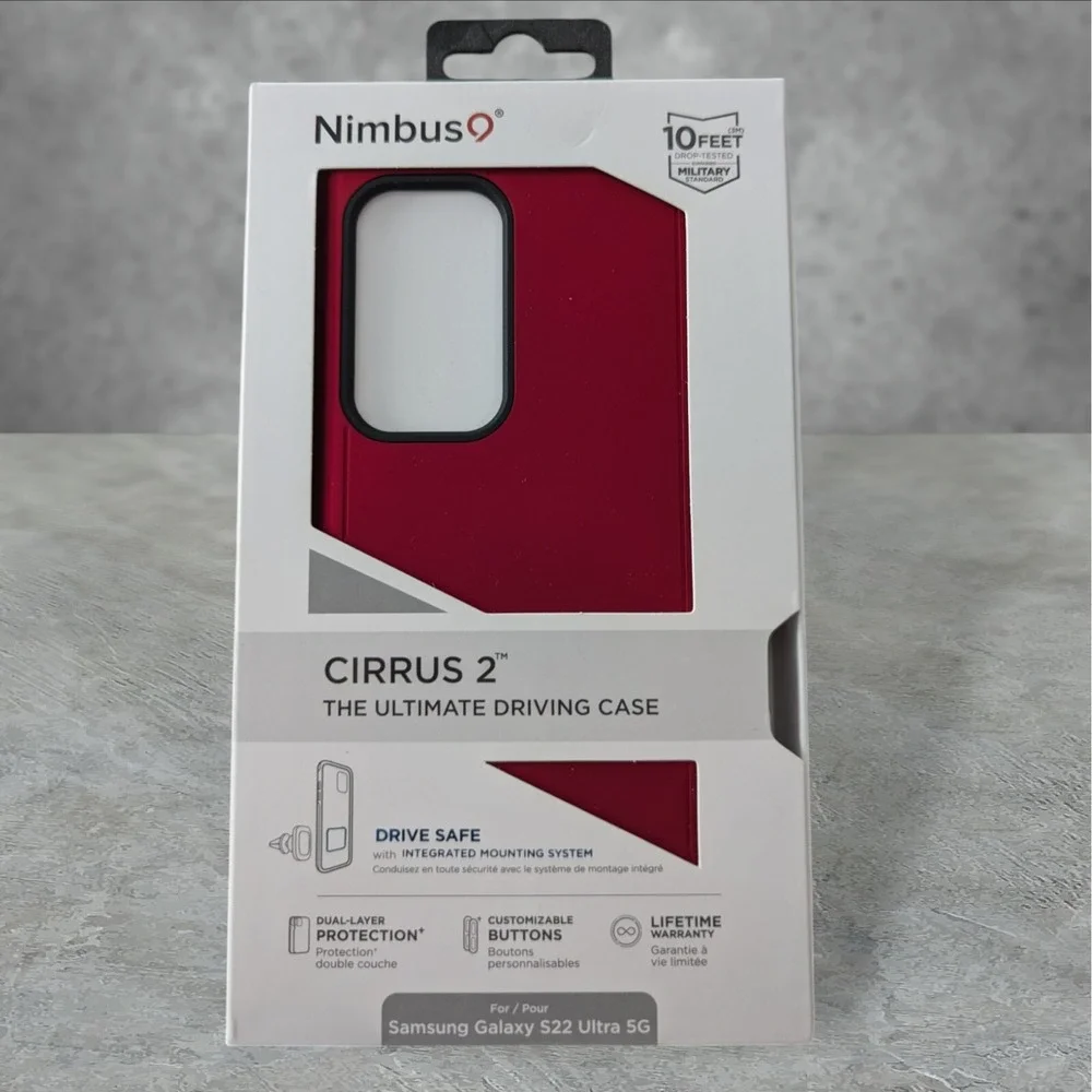 Nimbus9 Cirrus 2 Case for Samsung Galaxy S22 Ultra 5G Red See Description W6